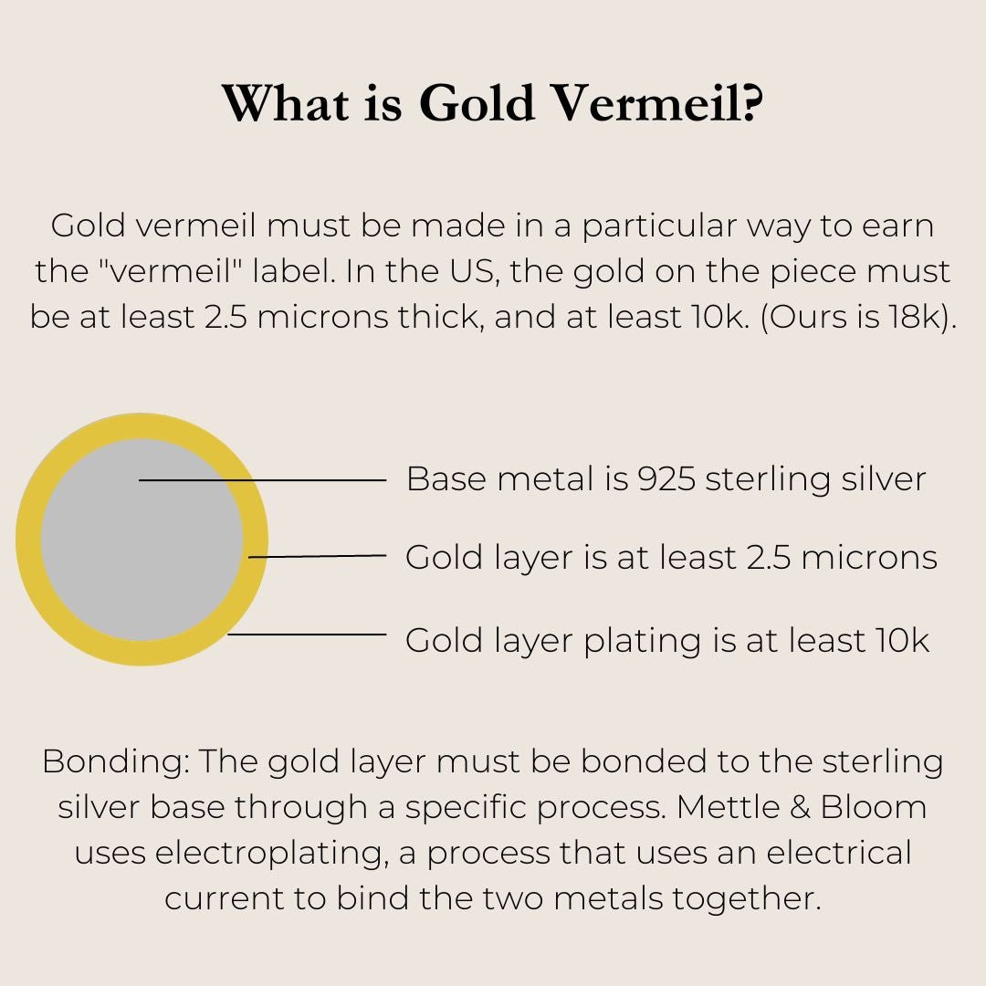 What is Gold Vermeil? - Mettle & Bloom