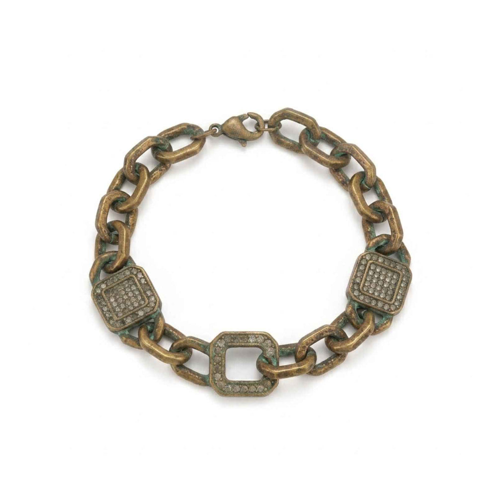 Tarnished gold-plated bracelet