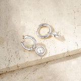 Lilia Pearl Earrings silver
