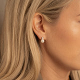Louise Pearl Earrings Silver