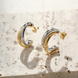 Two tone muse hoops