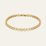 Bezel Tennis Bracelet 16.5cm - Mettle & Bloom