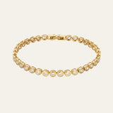 Bezel Tennis Bracelet 16.5cm - Mettle & Bloom