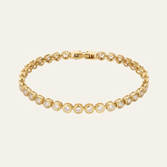 Bezel Tennis Bracelet 16.5cm - Mettle & Bloom