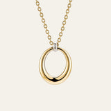 Duet Necklace - Two Tone - Mettle & Bloom