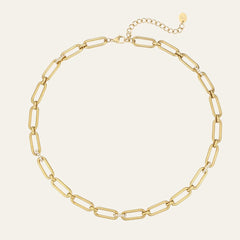 Elevated Link Necklace Gold - Mettle & Bloom