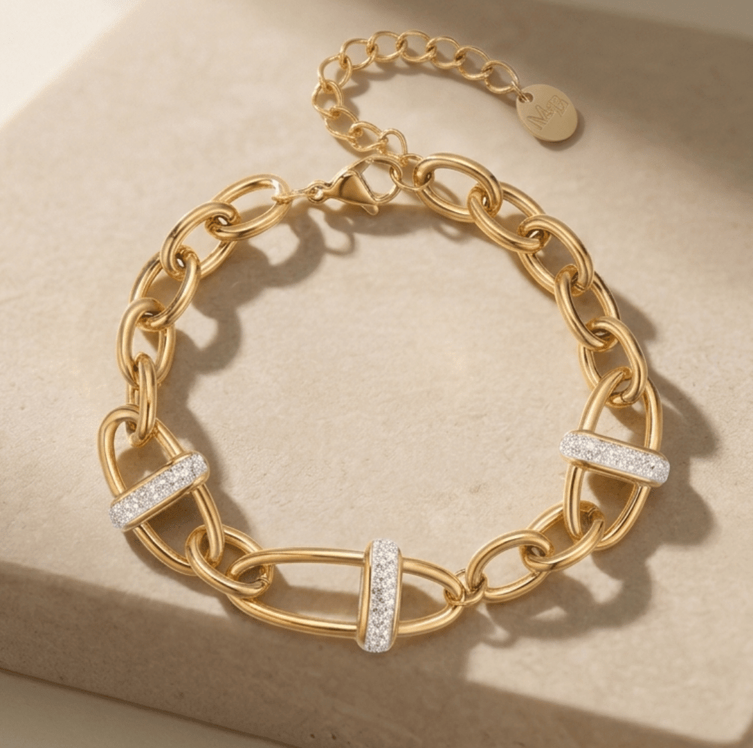 Embellished Solas Bracelet Silver - Mettle & Bloom