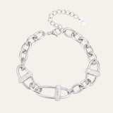 Embellished Solas Bracelet Silver - Mettle & Bloom