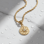 Intuition Necklace 14k gold plated - water resistant - Mettle & Bloom