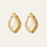Ivory Statement Studs - Mettle & Bloom
