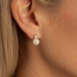 Louise Pearl Earrings Silver