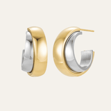 Lumina Hoops - Two Tone - Mettle & Bloom