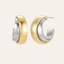 Lumina Hoops - Two Tone - Mettle & Bloom