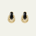 Mayfair Knot Earrings Black - Mettle & Bloom