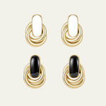 Mayfair Knot Earrings Black - Mettle & Bloom