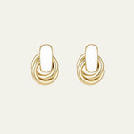 Mayfair Knot Earrings White - Mettle & Bloom