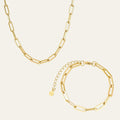 Midi-Gliederkette in Gold