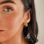 Muse Hoop Earrings - Gold - Mettle & Bloom