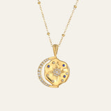 My Sun, Moon & Stars 3.0 necklace & earrings set - gold - Mettle & Bloom