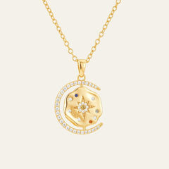 My Sun, Moon & Stars Necklace 2.0 Gold Regular Cable Chain - Mettle & Bloom