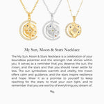 My Sun, Moon & Stars Necklace & Stud Set - Gold - Mettle & Bloom