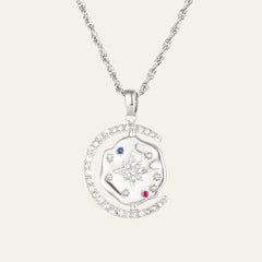 My Sun, Moon & Stars Rope Chain - Silver - Mettle & Bloom