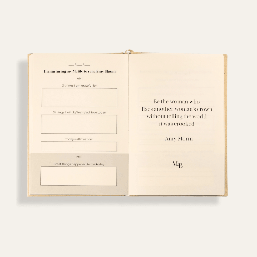 Nurture Your Mettle Growth & Gratitude Journal - Mettle & Bloom