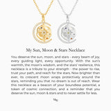 My Sun Moon & Stars Necklace Rope Chain - Gold