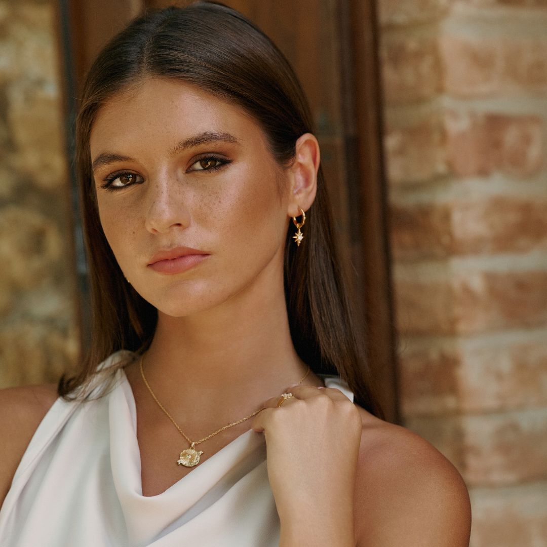 Star Drop Earrings in Gold - Mettle & Bloom
