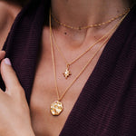 To The Moon & Star Drop Necklace Stack - Mettle & Bloom