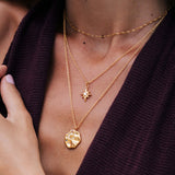 To The Moon & Star Drop Necklace Stack - Mettle & Bloom