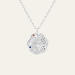 Silver necklace rich in meaning. this is the i love you to the moon and back necklace