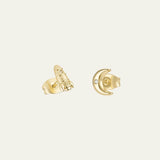 Ohrstecker "To the moon & back" - Gold