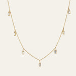 White Chakra Necklace - Gold 14k gold plated - water resistant edition - Mettle & Bloom
